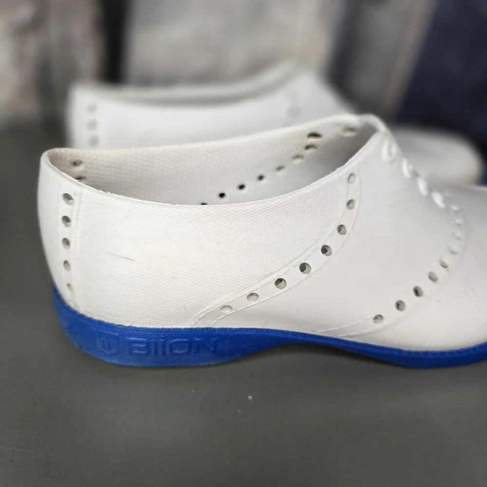 Biion Oxford EVA Rubber Golf Shoes Mens 3 M Women 5 White Flexible Lightweight‎
